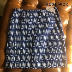 *HP* NWT! Ann Taylor Ikat Stretch Cotton Skirt 2P